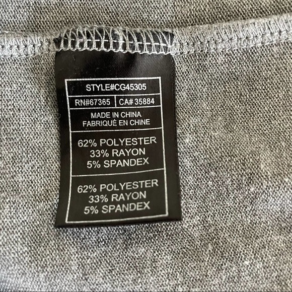 Cupcakes and Cashmere Heather Gray Off Shoulder Top Size Small - Picture 7 of 11